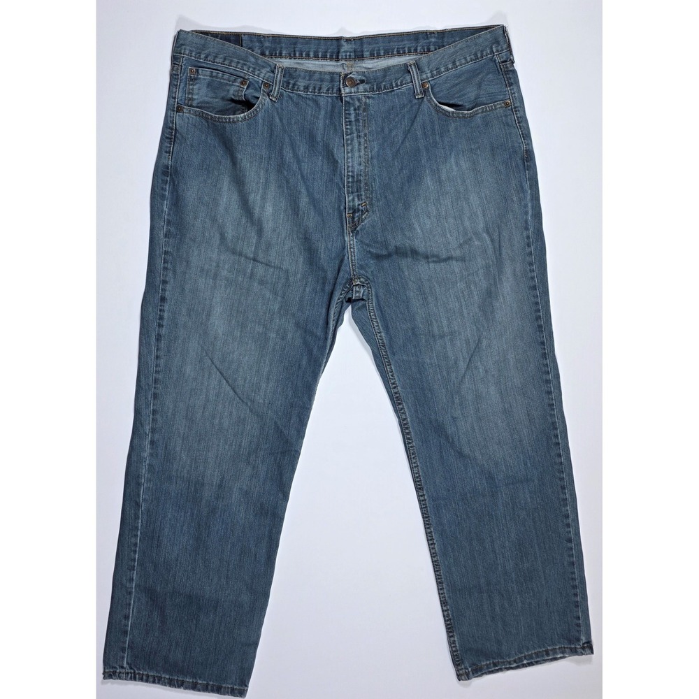 Levis 559 Relaxed Straight Jeans Men's 44x30 Blue Denim Medium Wash 100% Cotton